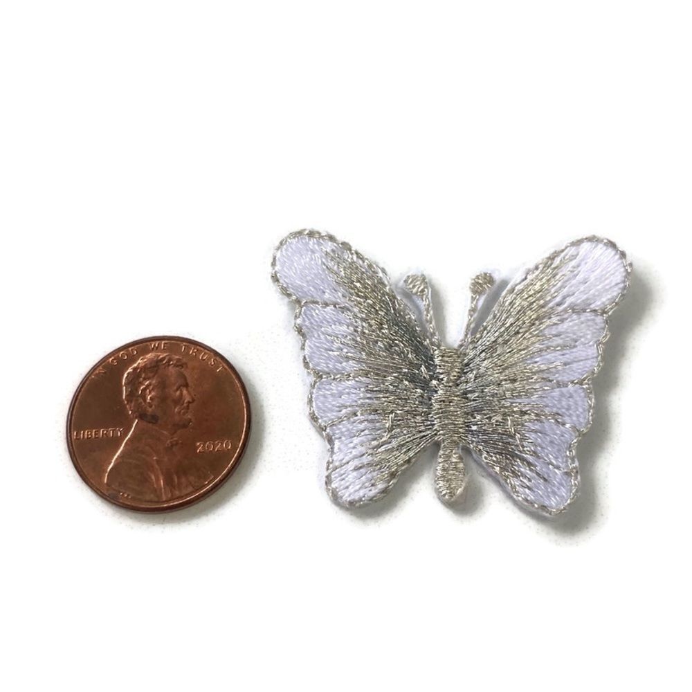 Small WS Butterfly Embroidered Patch - Picture 2 of 3